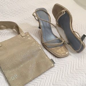 Emporio Armani heels & small handheld bag